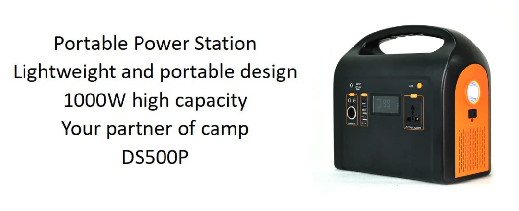 Portable Power Station 1000W 1280wh for Camping Outdoor Emergency Backup