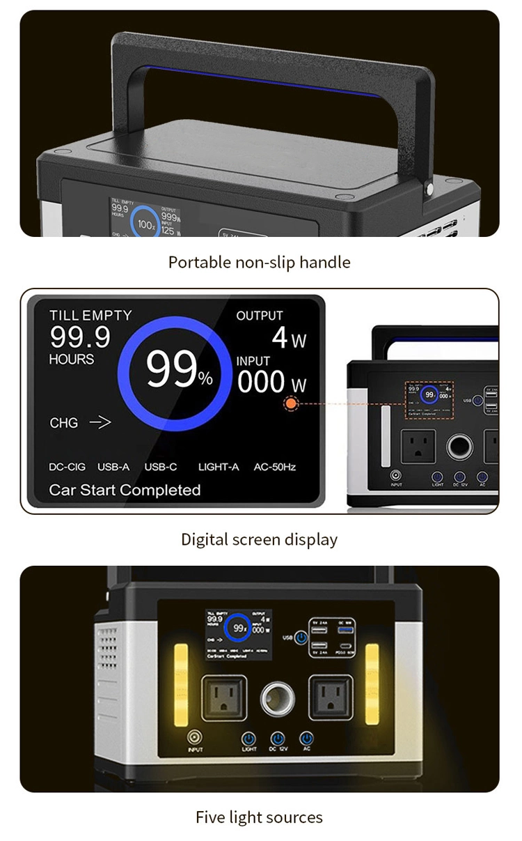 ENZY Portable Power Station EZ577HG 577wh 700W Solar Power Station Solar Generator